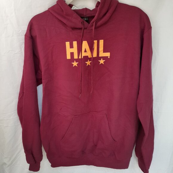 New Small Hail Washington Football Burgundy Red Pullover Hoodie - Picture 3 of 6